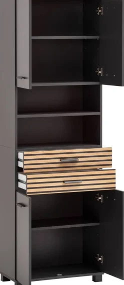 Hochschrank Katta anthrazit B/H/T: ca. 59,8x180,9x32,6 cm