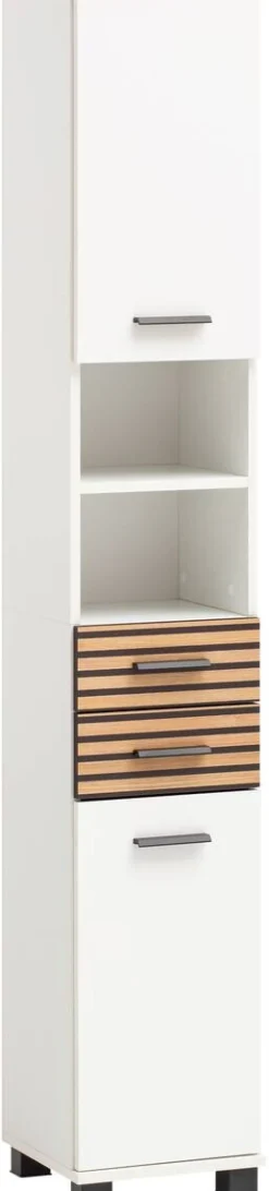 Hochschrank Katta weiß matt B/H/T: ca. 30,3x180,9x32,6 cm