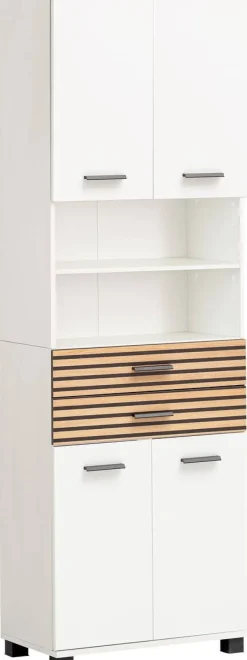Hochschrank Katta weiß matt B/H/T: ca. 59,8x180,9x32,6 cm