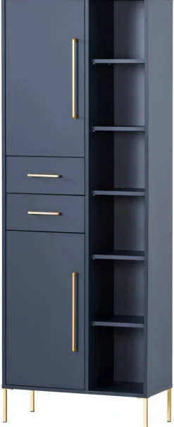 Hochschrank Kent dunkelblau B/H/T: ca. 67,1x184,3x33,1 cm