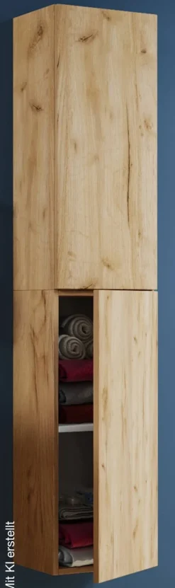 Hochschrank Lendas Eiche Honig Nachbildung B/H/T: ca. 33x150x22 cm