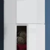 Hochschrank Lendas weiß B/H/T: ca. 33x150x22 cm