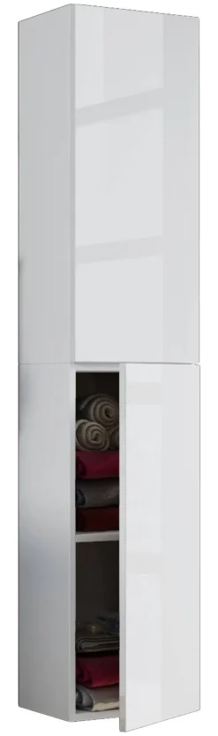 Hochschrank Lendas weiß B/H/T: ca. 33x150x22 cm
