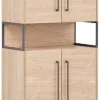 Hochschrank Limone Eiche Landhaus Nachbildung B/H/T: ca. 65,2x183,4x331 cm