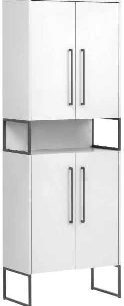 Hochschrank Limone weiß B/H/T: ca. 65,2x183,4x33,1 cm