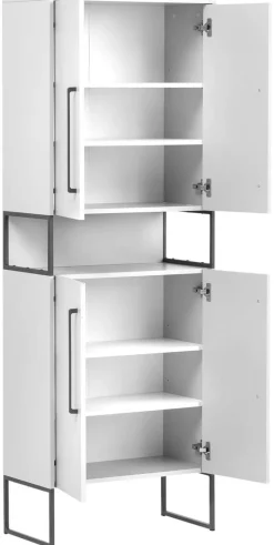 Hochschrank Limone weiß B/H/T: ca. 65,2x183,4x33,1 cm