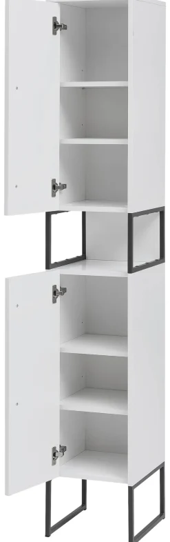 Hochschrank Limone weiß B/H/T: ca. 30,4x183,4x33,1 cm