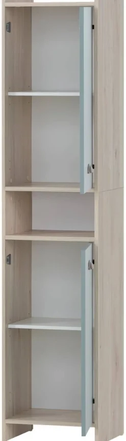 Hochschrank Lindholm Sandeiche Nachbildung taubenblau B/H/T: ca. 40,2x176,3x33 cm