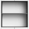 Hochschrank NEBRASKA anthrazit weiß Hochglanz B/H/T: ca. 50x192x31,5 cm