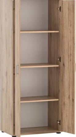 Hochschrank Niels Eiche Wildeiche Nachbildung B/H/T: ca. 65x163,6x41 cm