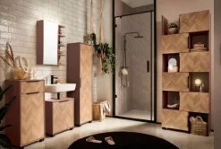 Hochschrank Piazza mauve B/H/T: ca. 40,3x157,8x33,05 cm