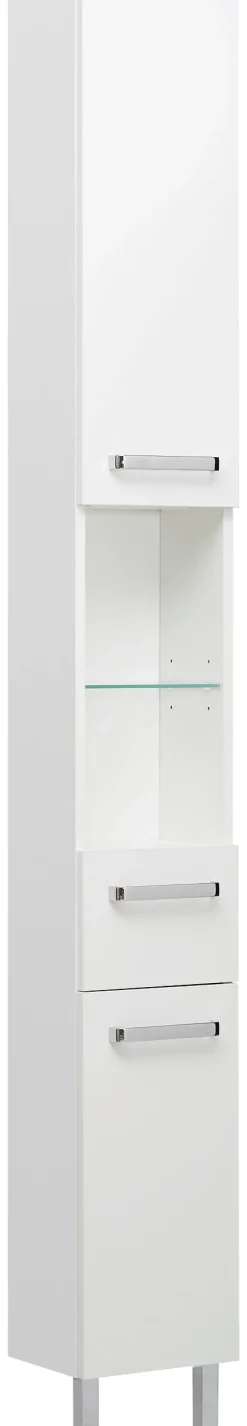 Hochschrank Quickset 312 weiß glanz B/H/T: ca. 25x195,5x20 cm