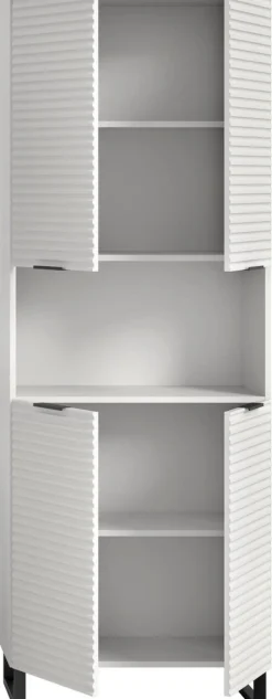 Hochschrank Riff weiß B/H/T: ca. 70x193x34 cm