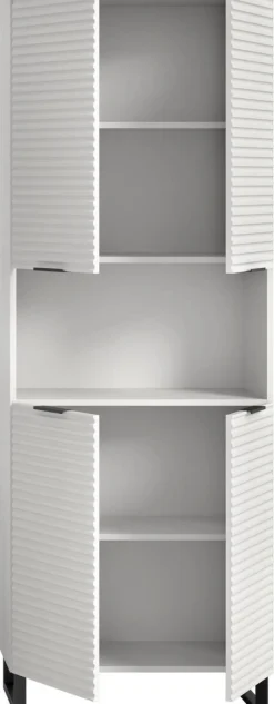 Hochschrank Riff weiß B/H/T: ca. 70x193x34 cm