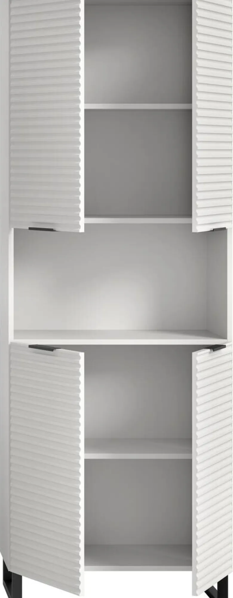Hochschrank Riff weiß B/H/T: ca. 70x193x34 cm