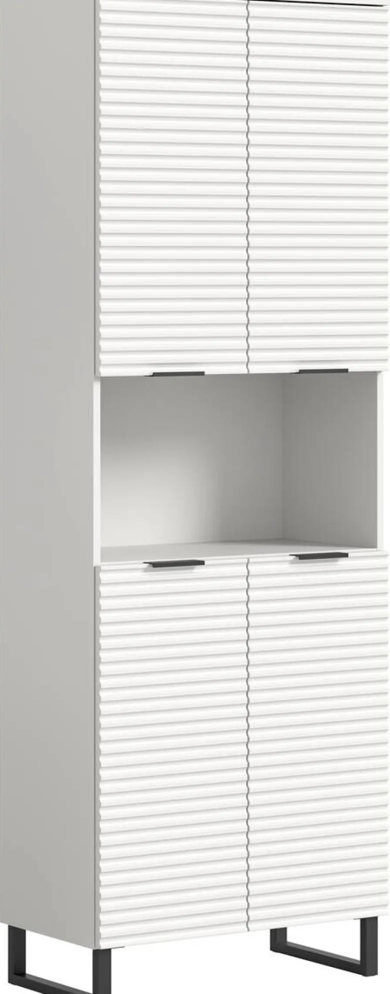 Hochschrank Riff weiß B/H/T: ca. 70x193x34 cm