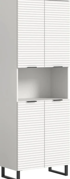 Hochschrank Riff weiß B/H/T: ca. 70x193x34 cm