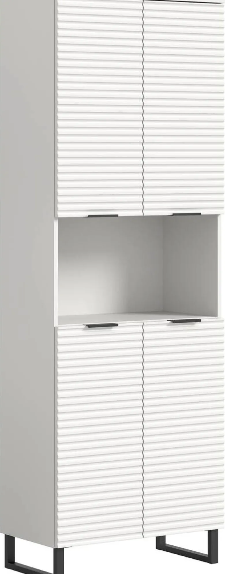 Hochschrank Riff weiß B/H/T: ca. 70x193x34 cm