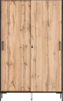 Hochschrank Serie 2000 Eiche Landhaus Nachbildung B/H/T: ca. 100,1x163,8x41 cm