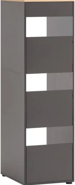 Hochschrank Solea anthrazit Eiche hell Nachbildung B/H/T: ca. 45,1x154,7x60 cm