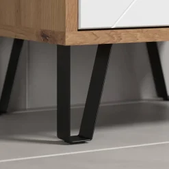 Hochschrank Touch Eiche Artisan Nachbildung weiß matt B/H/T: ca. 36x191x29 cm