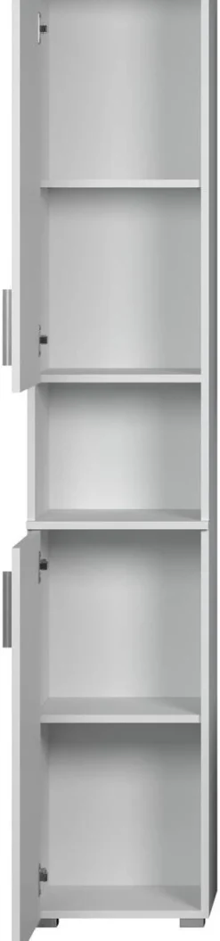 Hochschrank Wons weiß Hochglanz weiß matt B/H/T: ca. 37x192x31 cm