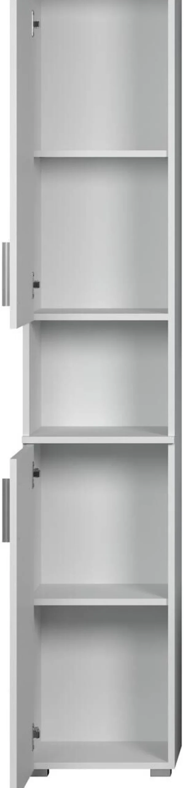 Hochschrank Wons weiß Hochglanz weiß matt B/H/T: ca. 37x192x31 cm