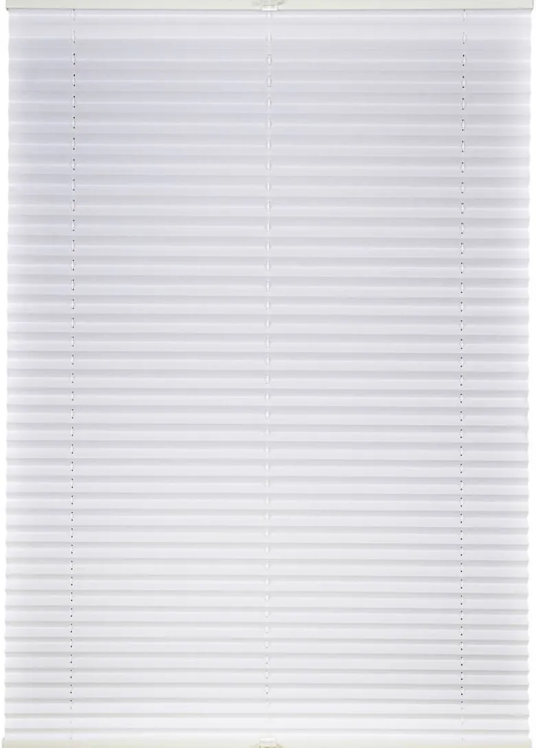 Hochwertiges Klemmplissee weiß B/L: ca. 50x130 cm