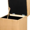 Hocker Anca schwarz B/H/T: ca. 41x43x42 cm