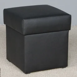 Hocker Anca schwarz B/H/T: ca. 41x43x42 cm