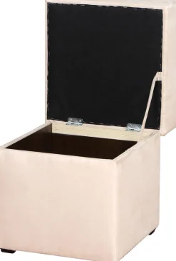 Hocker Anca schwarz B/H/T: ca. 41x43x42 cm