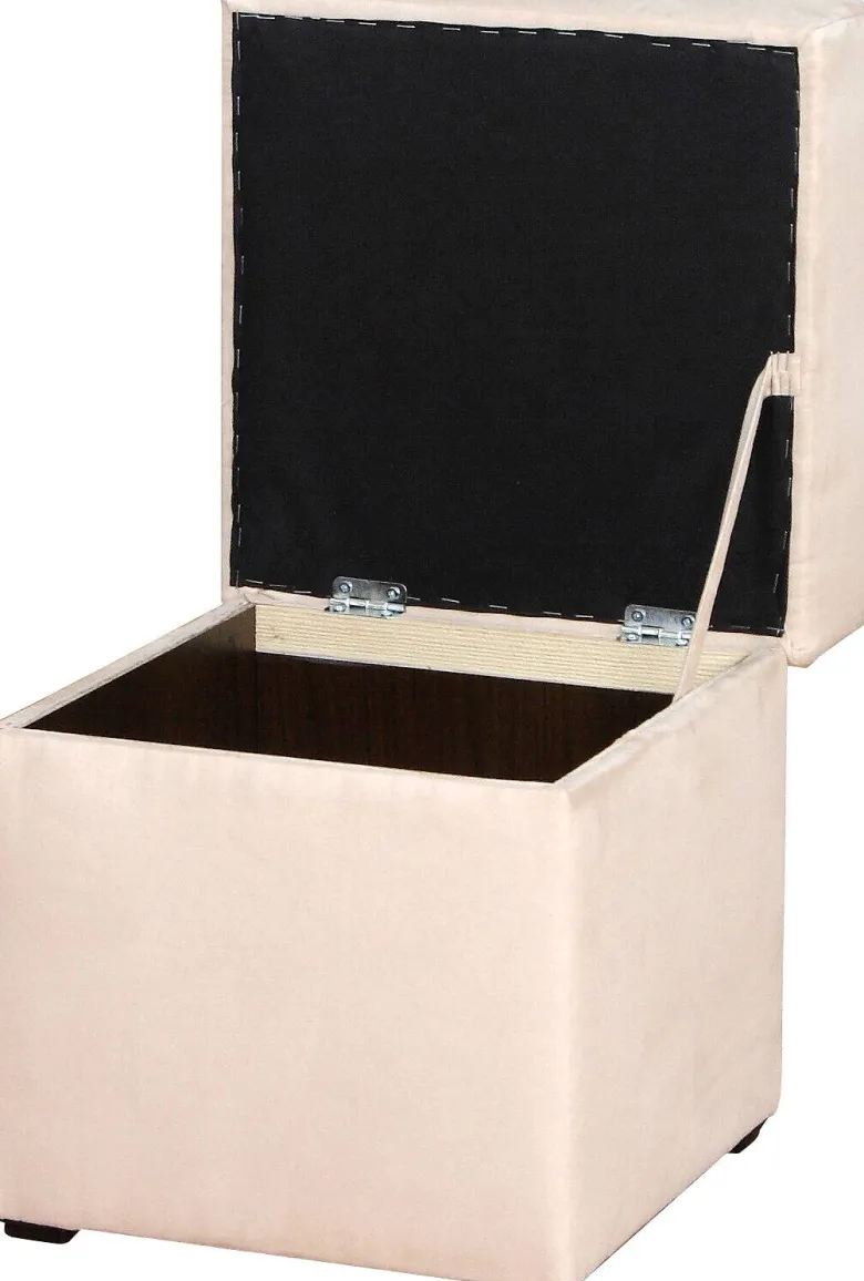 Hocker Anca schwarz B/H/T: ca. 41x43x42 cm