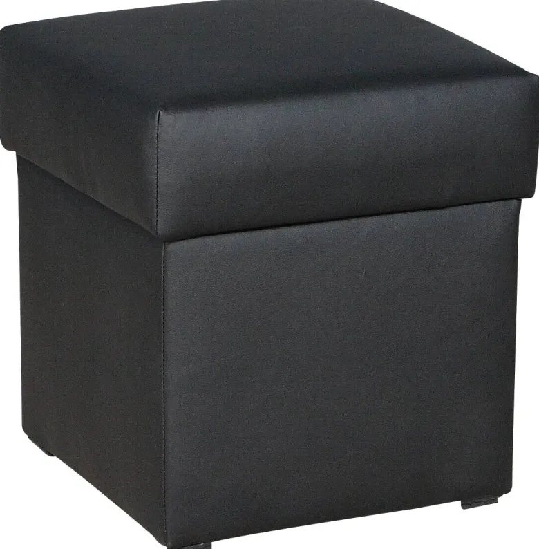 Hocker Anca schwarz B/H/T: ca. 41x43x42 cm
