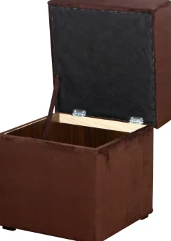 Hocker Anca schwarz B/H/T: ca. 41x43x42 cm