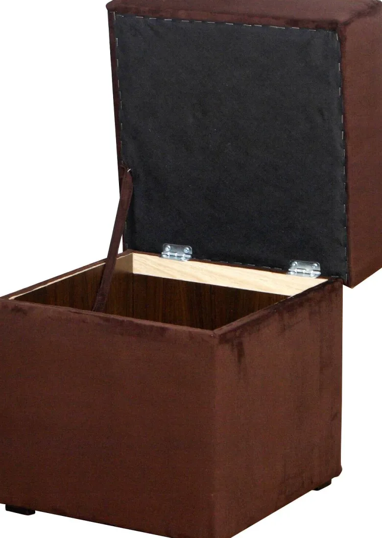 Hocker Anca schwarz B/H/T: ca. 41x43x42 cm