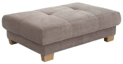 Hocker beige Microfaser B/H/T: ca. 144x46x99 cm
