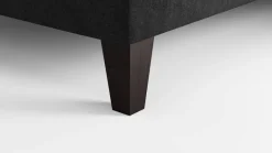 Hocker grau schwarz B/H/T: ca. 108x45x76 cm