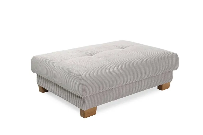Hocker Greige Microfaser B/H/T: ca. 144x46x99 cm