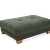 Hocker grün Microfaser B/H/T: ca. 144x46x99 cm