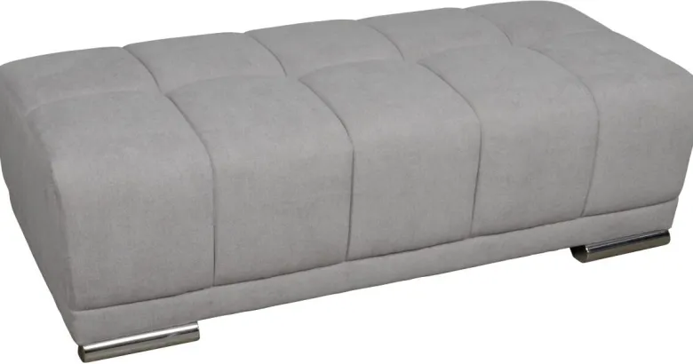 Hocker hellgrau B/H/T: ca. 141x41x66 cm