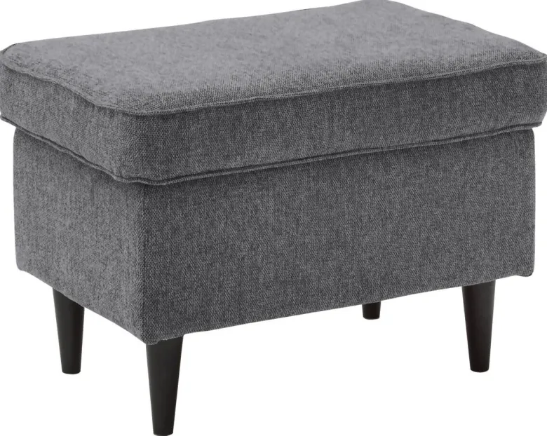 Hocker Oskar 8 anthrazit Microfaser B/H/T: ca. 63x43x42 cm