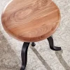 Hocker schwarz Holz B/H/T: ca. 39x48x39 cm