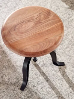 Hocker schwarz Holz B/H/T: ca. 39x48x39 cm