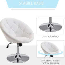 Hocker 833-357WT weiß