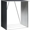 HOGGAR Feuerholzschrank Lerum anthrazit B/H/T: ca. 166x154x83 cm