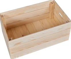Holzkiste Valloni M natur natur Holz B/H/L: ca. 31,5x23x51 cm