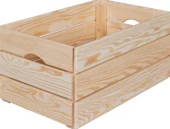 Holzkiste Valloni M natur natur Holz B/H/L: ca. 31,5x23x51 cm