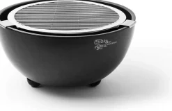 Holzkohle Tischgrill schwarz Edelstahl Keramik B/H/L: ca. 41x16x7 cm