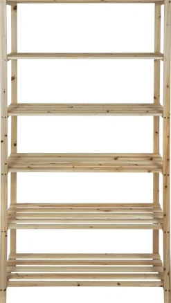 Holzregal B/H/L: ca. 40x180x90 cm
