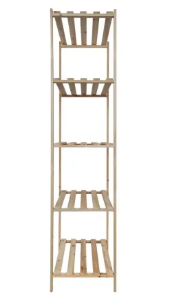 Holzregal natur B/H/L: ca. 40x170x75 cm